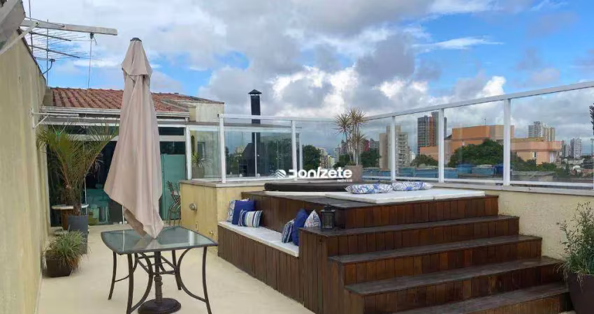 Cobertura com 3 dormitórios à venda, 145 m² por r$ 880.000,00 - santa maria - santo andré/sp