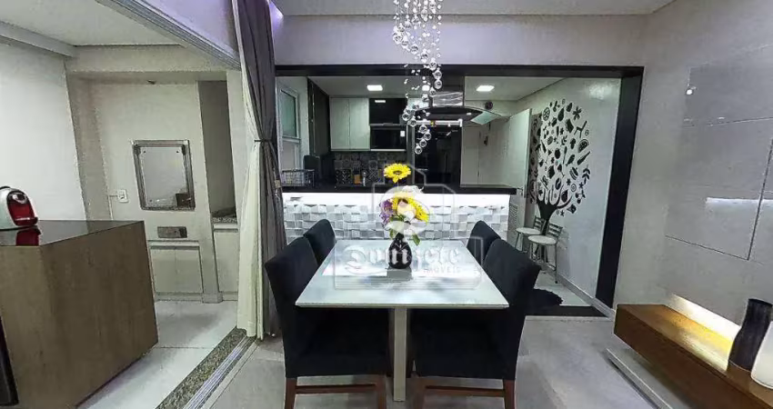 Apartamento com 3 dormitórios à venda, 80 m² por r$ 849.998,00 - vila homero thon - santo andré/sp