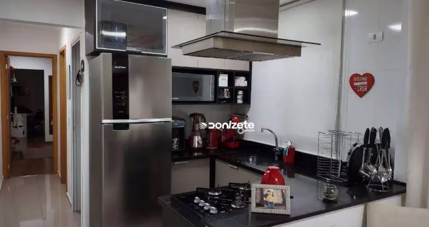 Apartamento com 1 dormitório à venda, 58 m² por r$ 425.000,10 - parque das nações - santo andré/sp