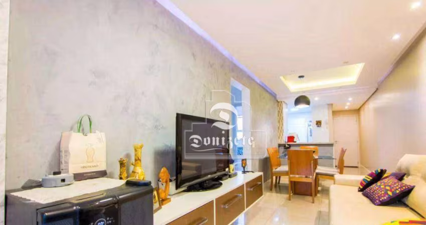 Apartamento com 3 dormitórios à venda, 84 m² por R$ 549.000,00 - Vila Valparaíso - Santo André/SP