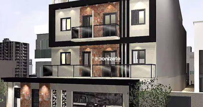 Cobertura com 2 dormitórios à venda, 83 m² por r$ 580.000,00 - jardim bela vista - santo andré/sp