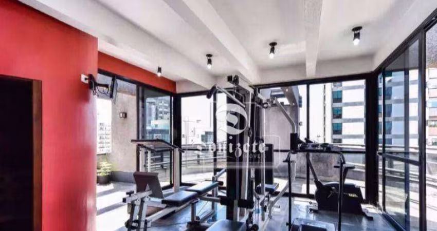 Apartamento Duplex com 1 dormitório à venda, 97 m² por R$ 980.000,00 - Jardim - Santo André/SP