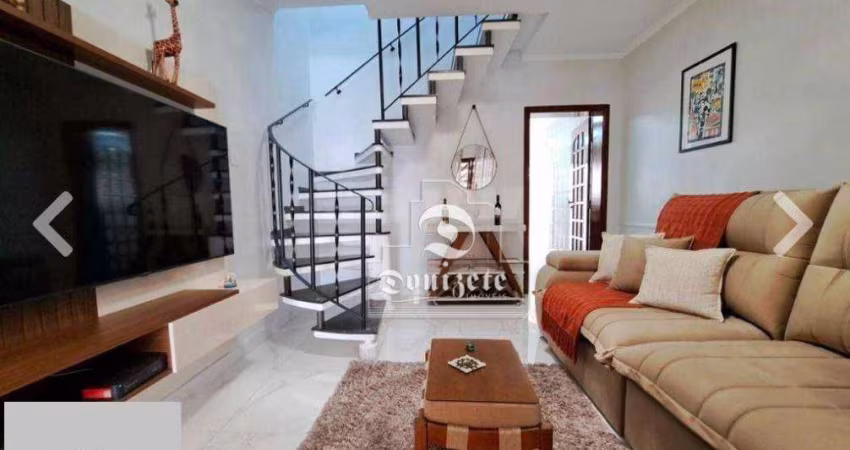 Sobrado com 2 dormitórios, 123 m² - venda por R$ 730.000,00 ou aluguel por R$ 5.250,08/mês - Vila Bastos - Santo André/SP