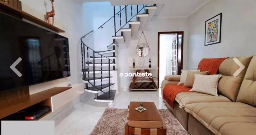 Sobrado, 123 m² - venda por r$ 730.000,00 ou aluguel por r$ 5.250,08/mês - vila bastos - santo andré/sp