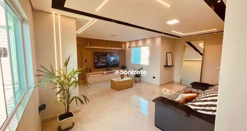 Cobertura com 4 dormitórios à venda, 177 m² por r$ 1.500.000,00 - utinga - santo andré/sp