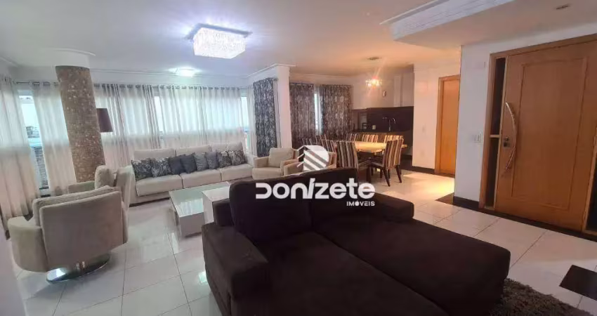 Apartamento com 3 dormitórios para alugar, 169 m² por r$ 9.913,45/mês - jardim - santo andré/sp