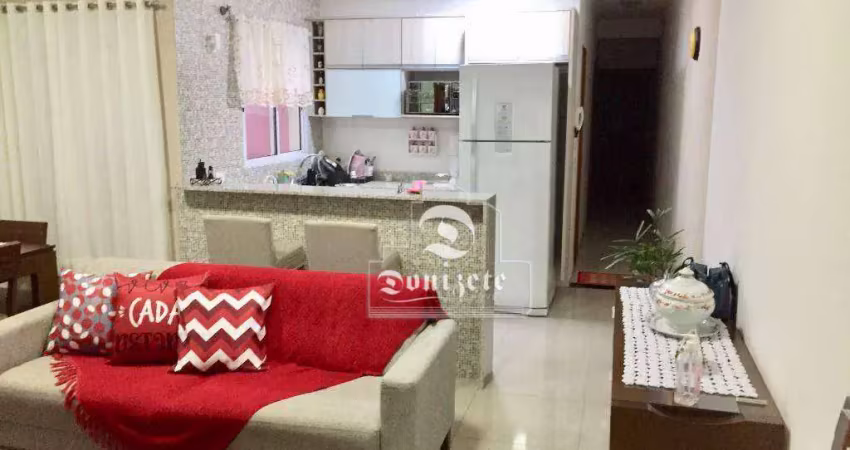 Cobertura com 3 dormitórios à venda, 150 m² por r$ 690.000,00 - vila scarpelli - santo andré/sp