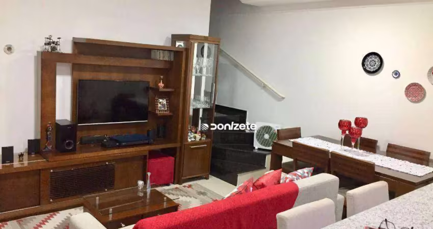 Cobertura com 3 dormitórios à venda, 145 m² por r$ 690.000,00 - vila scarpelli - santo andré/sp