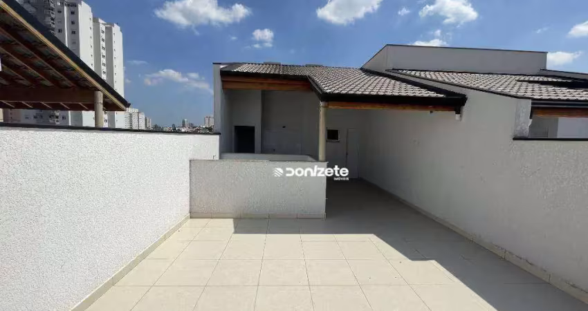Cobertura com 2 dormitórios à venda, 122 m² por r$ 480.000,00 - vila pires - santo andré/sp