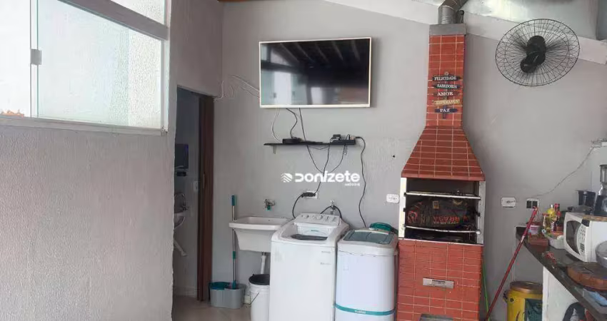 Cobertura com 2 dormitórios à venda, 106 m² por r$ 500.000,00 - vila curuçá - santo andré/sp