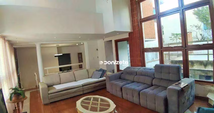 Sobrado com 3 dormitórios à venda, 300 m² - campestre - santo andré/sp