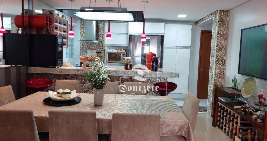 Apartamento com 2 dormitórios à venda, 102 m² por r$ 1.050.000,00 - jardim - santo andré/sp