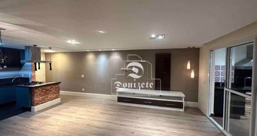 Apartamento com 3 dormitórios, 115 m² - venda por R$ 1.070.000,00 ou aluguel por R$ 8.340,75/mês - Vila Valparaíso - Santo André/SP