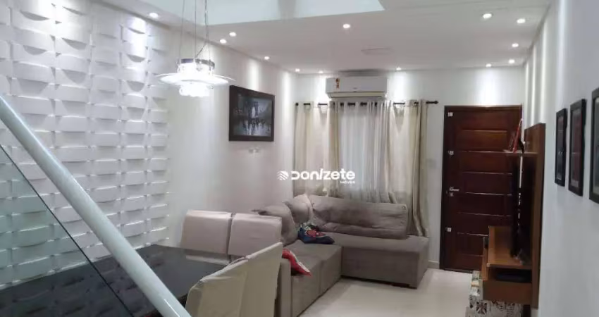 Sobrado com 3 dormitórios à venda, 105 m² por r$ 571.000,00 - vila marina - santo andré/sp