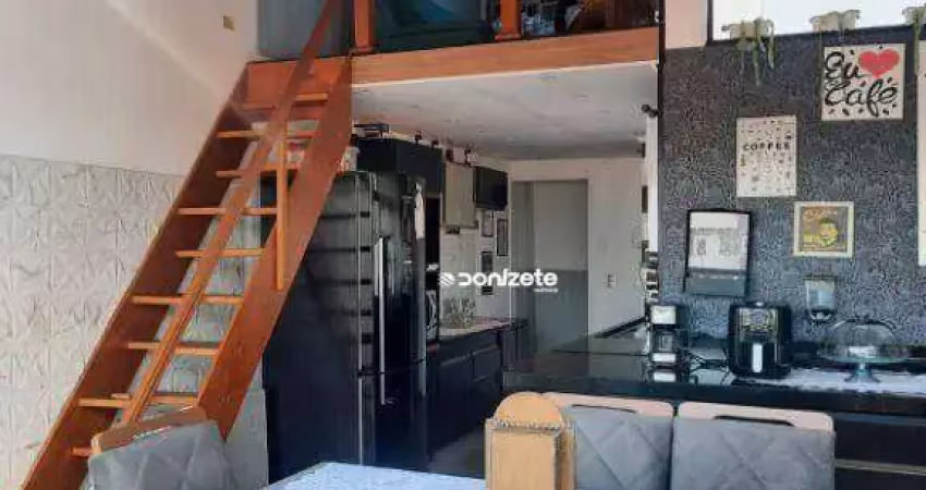Cobertura com 2 dormitórios à venda, 110 m² por r$ 520.000,00 - vila scarpelli - santo andré/sp