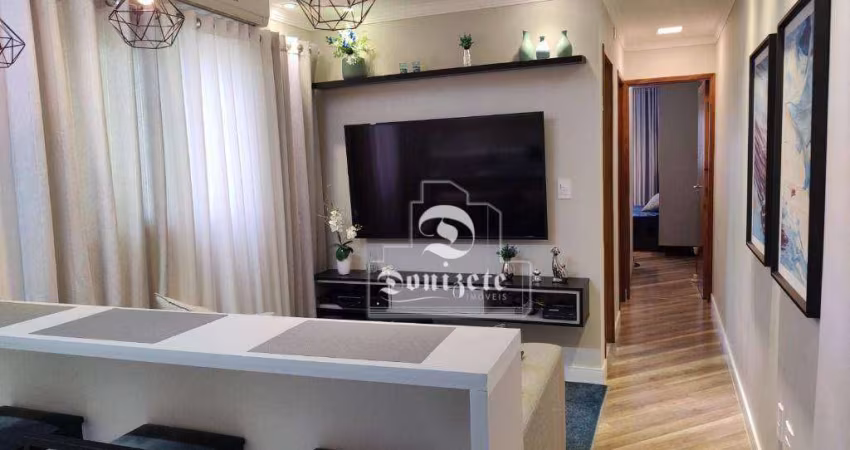 Apartamento com 2 dormitórios à venda, 54 m² por R$ 419.000,00 - Vila Pires - Santo André/SP