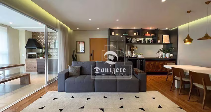 Apartamento com 4 dormitórios à venda, 185 m² por r$ 2.050.000,00 - campestre - santo andré/sp