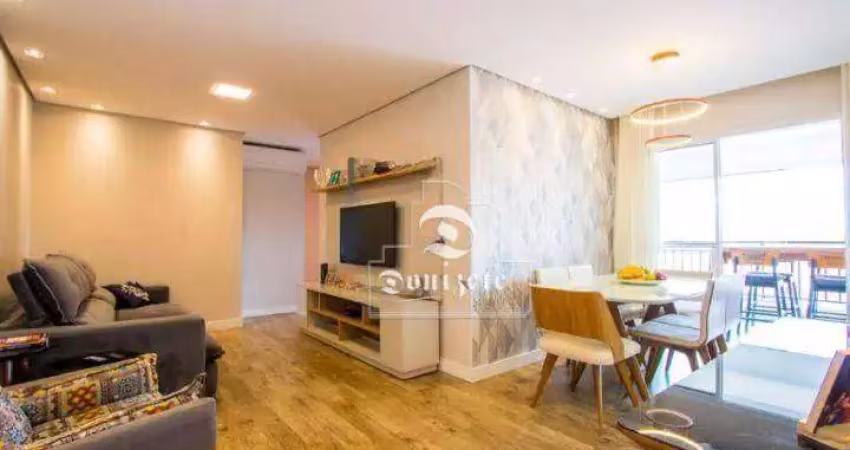 Apartamento com 3 dormitórios à venda, 94 m² por r$ 949.000,00 - vila scarpelli - santo andré/sp