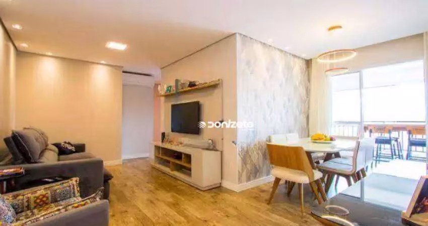 Apartamento com 3 dormitórios à venda, 94 m² por r$ 949.000,00 - vila scarpelli - santo andré/sp
