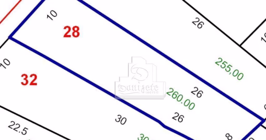 Terreno à venda, 260 m² por R$ 920.997,00 - Vila Assunção - Santo André/SP