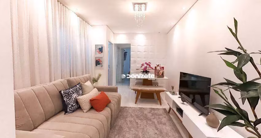 Apartamento com 2 dormitórios à venda, 56 m² por r$ 389.000,00 - vila camilópolis - santo andré/sp