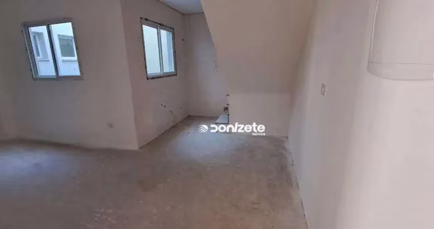 Cobertura com 2 dormitórios à venda, 80 m² por r$ 439.999,90 - vila pires - santo andré/sp