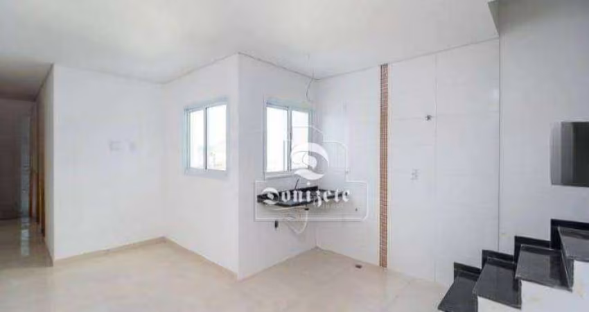 Cobertura com 2 dormitórios à venda, 109 m² por R$ 495.000,00 - Vila Camilópolis - Santo André/SP