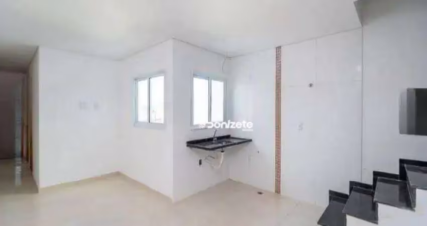 Cobertura com 2 dormitórios à venda, 109 m² por r$ 495.000,00 - vila camilópolis - santo andré/sp