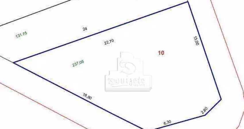 Terreno à venda, 237 m² por r$ 1.499.900,00 - vila pires - santo andré/sp