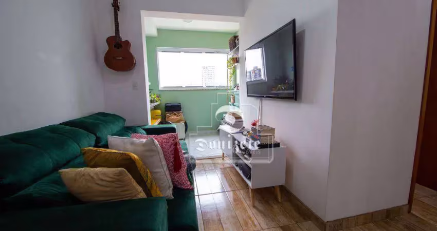 Apartamento com 2 dormitórios à venda, 60 m² por r$ 490.000,00 - campestre - santo andré/sp