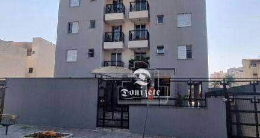 Apartamento com 2 dormitórios para alugar, 55 m² por R$ 2.115,08/mês - Vila Guiomar - Santo André/SP
