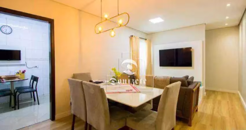 Apartamento com 2 dormitórios à venda, 60 m² por r$ 510.000,00 - vila homero thon - santo andré/sp