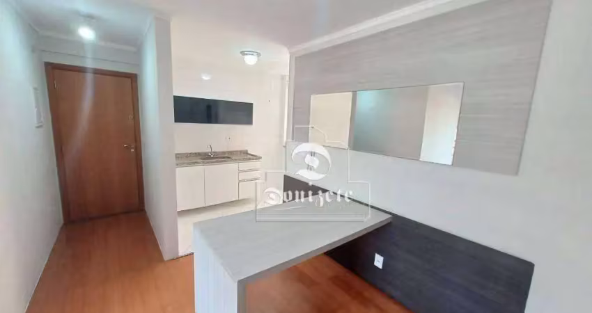 Apartamento com 2 dormitórios para alugar, 52 m² por r$ 3.195,00/mês - jardim - santo andré/sp