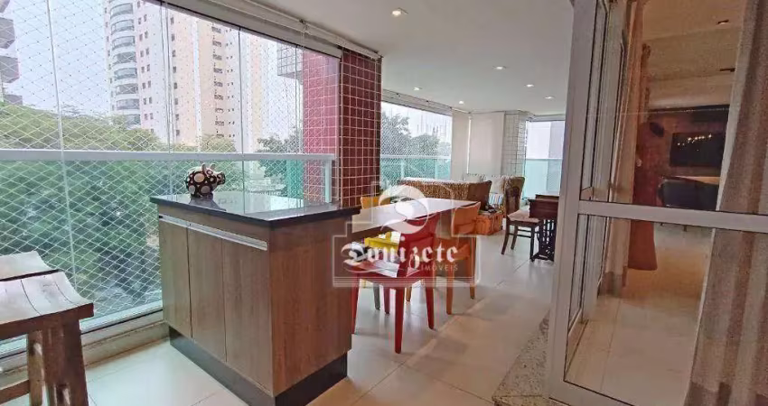 Apartamento com 3 dormitórios à venda, 197 m² por r$ 2.300.000,00 - jardim - santo andré/sp