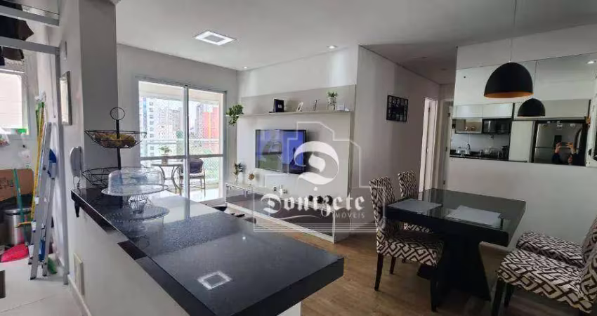 Apartamento com 2 dormitórios à venda, 66 m² por r$ 750.000,00 - jardim - santo andré/sp