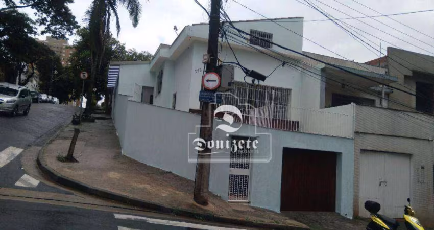Casa com 2 dormitórios para alugar, 130 m² por R$ 4.050,00/mês - Campestre - Santo André/SP