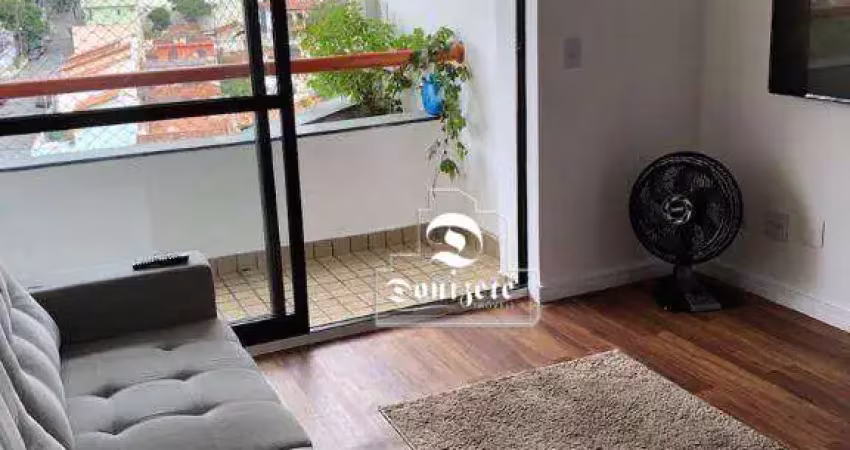 Apartamento com 2 dormitórios para alugar, 80 m² por r$ 4.090,73/ano - vila valparaíso - santo andré/sp