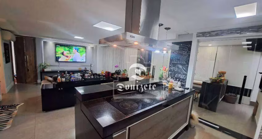 Apartamento com 3 dormitórios à venda, 124 m² por r$ 1.696.000,00 - campestre - santo andré/sp
