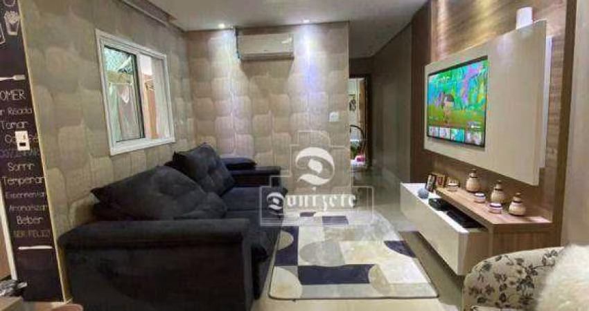 Apartamento com 2 dormitórios à venda, 70 m² por R$ 525.000,00 - Vila Valparaíso - Santo André/SP