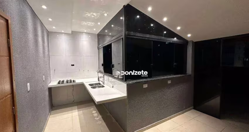 Cobertura com 2 dormitórios para alugar, 96 m² por r$ 3.280,00/mês - campestre - santo andré/sp