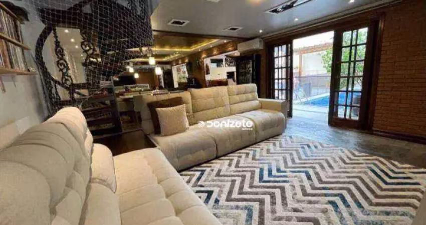 Sobrado com 3 dormitórios à venda, 269 m² por r$ 2.090.000,00 - campestre - santo andré/sp