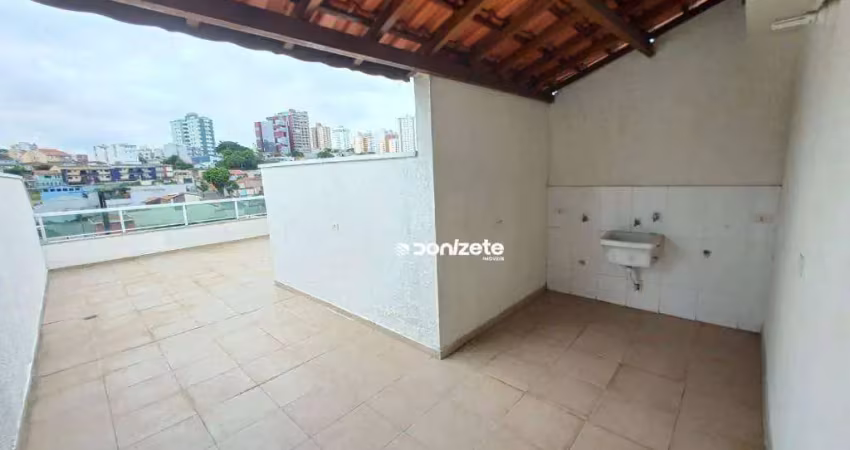 Cobertura com 2 dormitórios, 90 m² - venda por r$ 430.000,00 ou aluguel por r$ 2.175,00/mês - vila guiomar - santo andré/sp