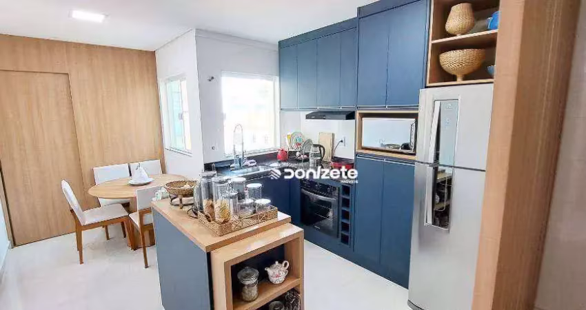 Cobertura com 2 dormitórios à venda, 112 m² por r$ 649.999,99 - vila alzira - santo andré/sp
