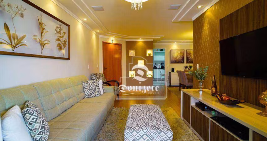Apartamento com 3 dormitórios à venda, 144 m² por R$ 1.378.000,00 - Vila Assunção - Santo André/SP