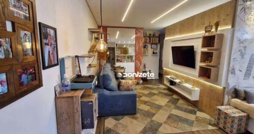 Apartamento com 3 dormitórios à venda, 96 m² por r$ 918.000,00 - vila scarpelli - santo andré/sp