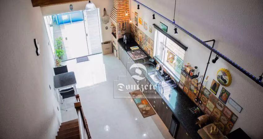 Cobertura com 3 dormitórios à venda, 195 m² por R$ 950.000,00 - Campestre - Santo André/SP