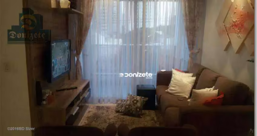 Apartamento com 2 dormitórios à venda, 70 m² por r$ 650.000,00 - jardim - santo andré/sp