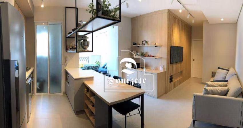 Apartamento com 2 dormitórios à venda, 70 m² por R$ 890.000,00 - Jardim - Santo André/SP