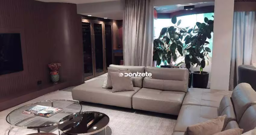 Apartamento com 3 dormitórios à venda, 270 m² por r$ 3.495.000,00 - vila assunção - santo andré/sp