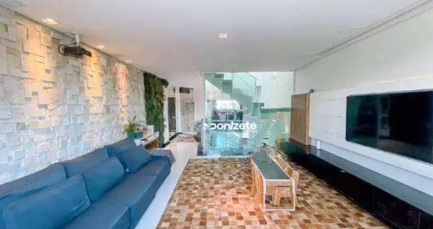 Sobrado com 3 dormitórios à venda, 260 m² por r$ 1.449.999,90 - vila scarpelli - santo andré/sp